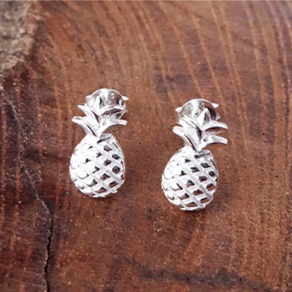 Silver Pineapple earrings 🍍